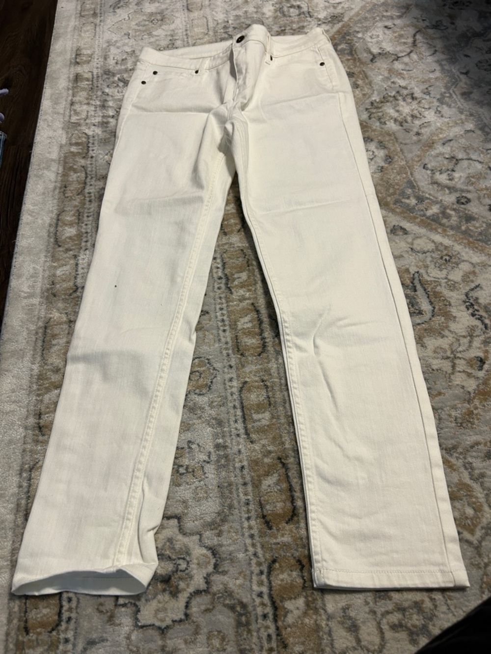 Matilda Jane Women’s White Straight-Leg Jeans